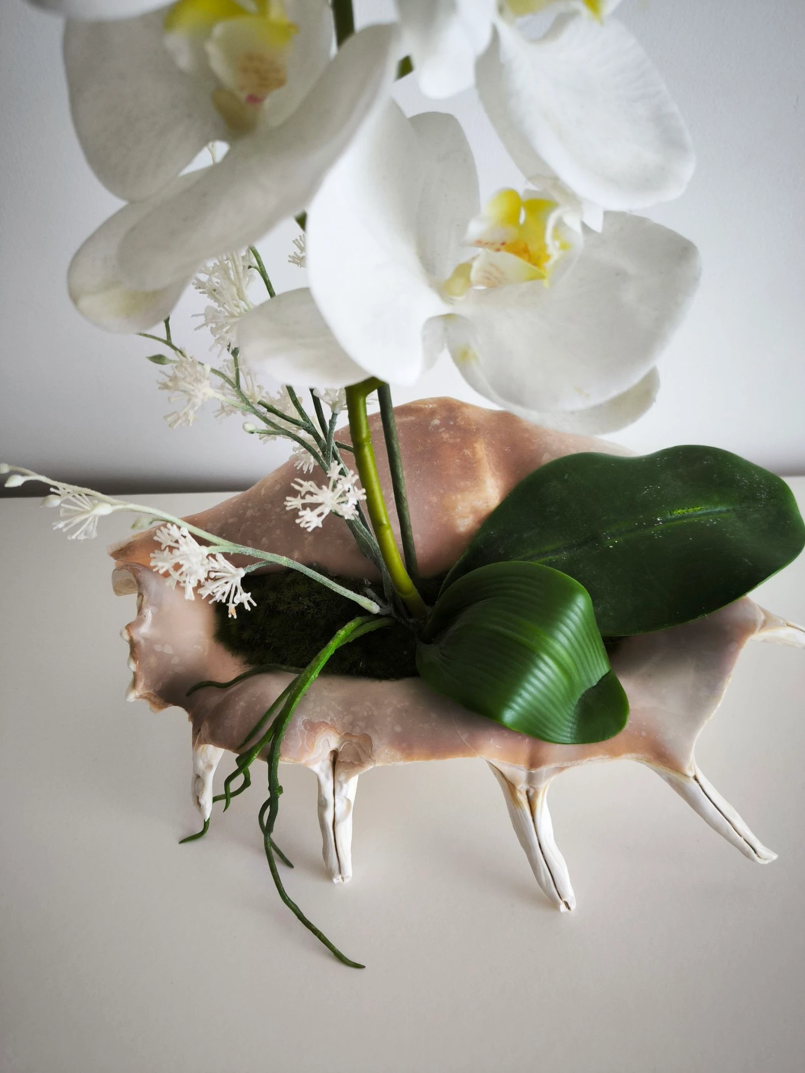 Arranjo met kunstmatige orchidee, als nieuw – photo 4